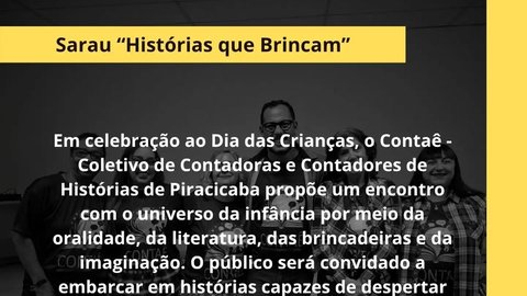Sarau "Histórias que Brincam"