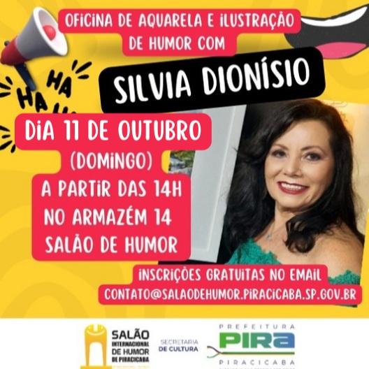 Oficina de Aquarela e Ilustração de Humor com Silvia Dionísio