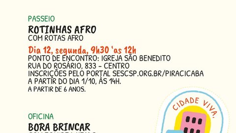 Passeio Rotinhas Afro com Rotas Afro