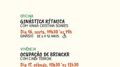 Oficina Ginástica Rítmica com Vania Cristina Soares