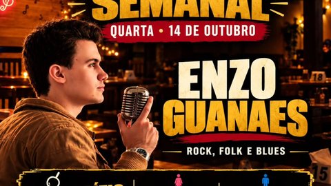 Rock, Folk e Blues com Enzo Guanaes - Rodízio de Espetos