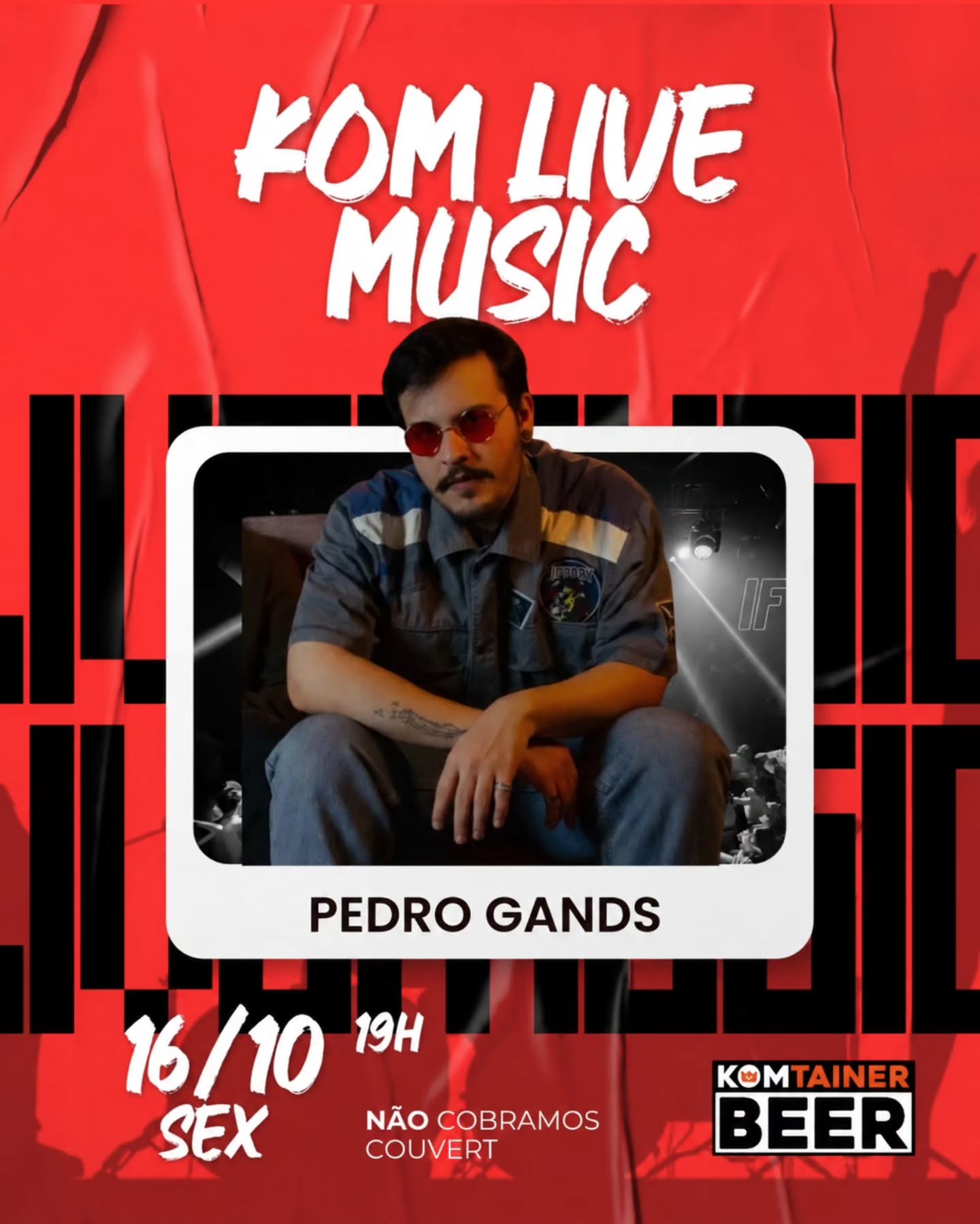 Pedro Gands no KOMtainer Beer
