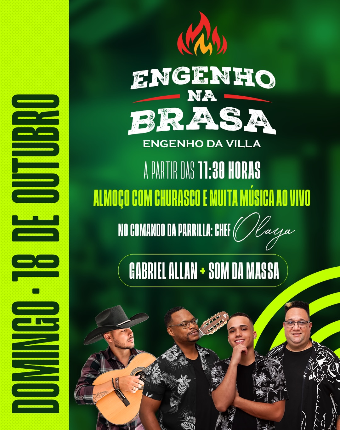 Engenho na Brasa - Almoço com Churrasco e Música ao Vivo