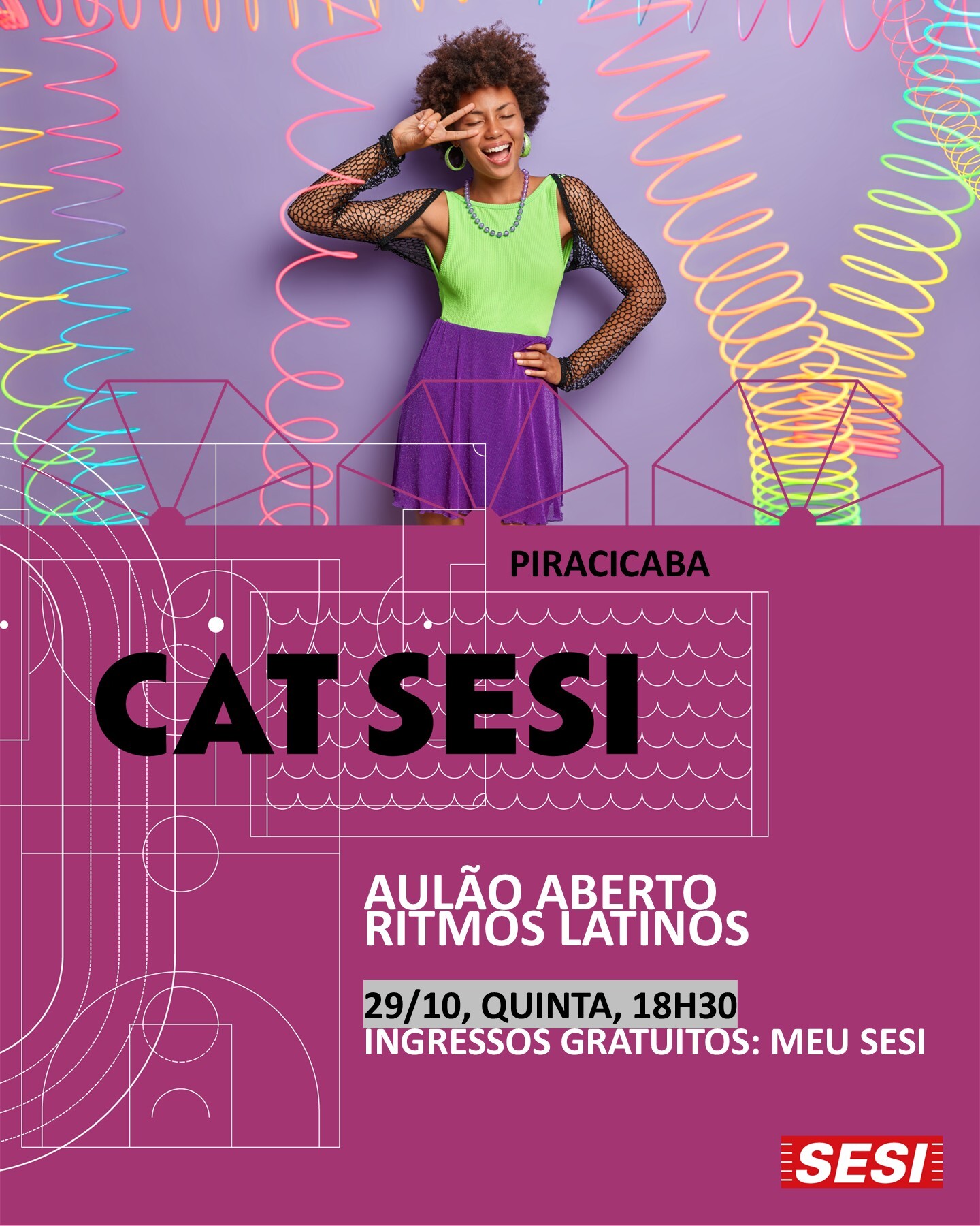 Aulão Ritmos Latinos Neon