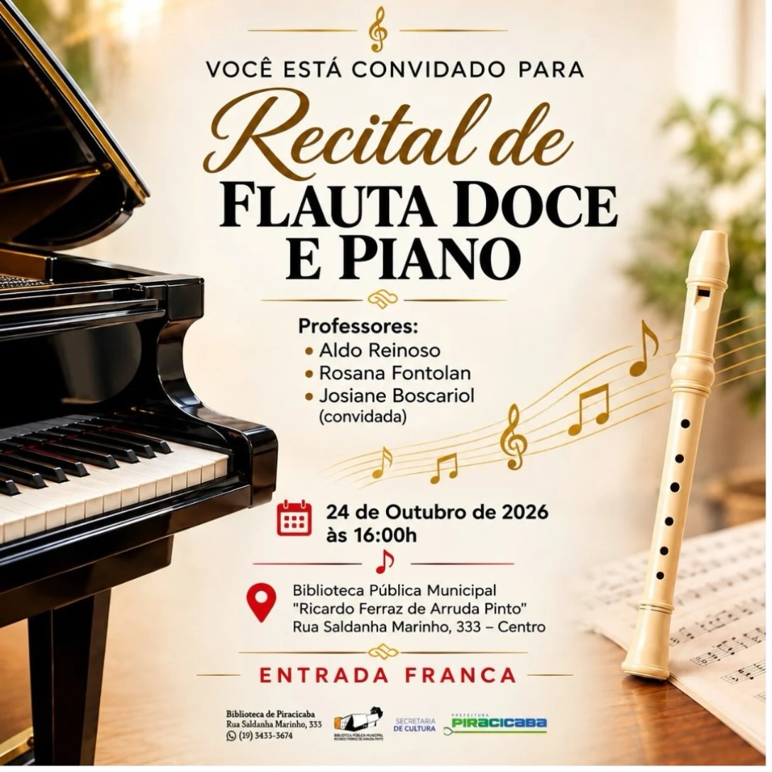 Recital de Flauta Doce e Piano