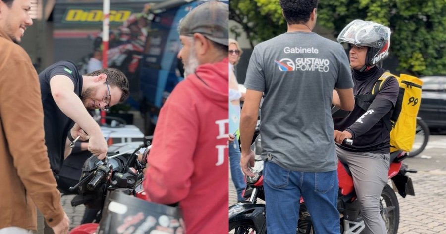 Semana de Trânsito: ação instala mais de 100 antenas corta-linha em motocicletas