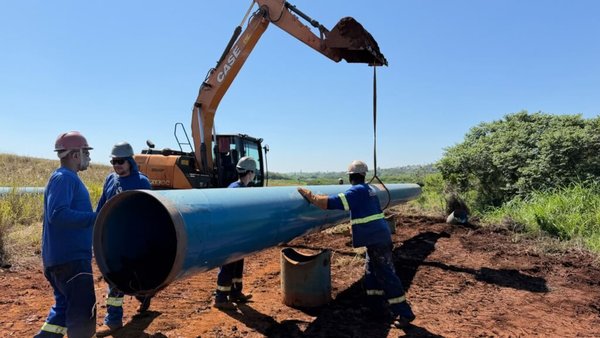 Obra da adutora Torre de TV–Unileste avança: mais 20 milhões de litros de água/dia