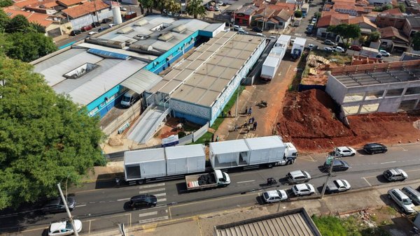 Começa a instalação dos módulos do Hospital Municipal