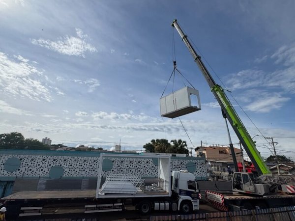 Começa a instalação dos módulos do Hospital Municipal